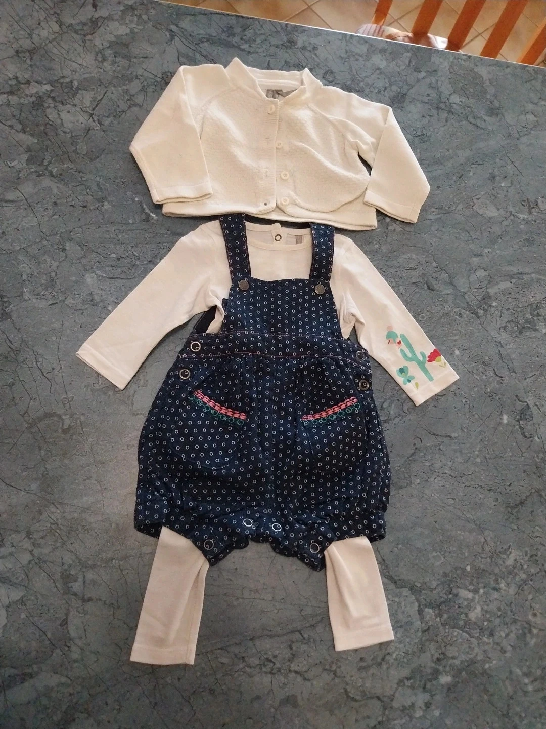 Ensemble combi-short T.3mois